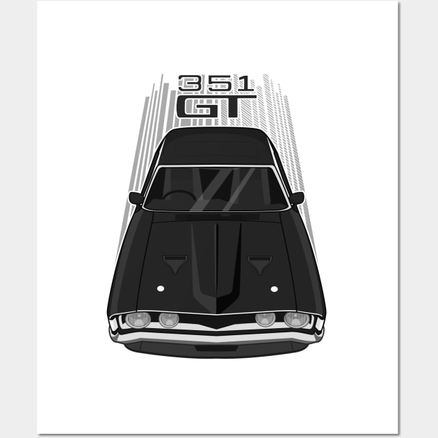 Ford Falcon XA GT 351 - Black Wall Art by V8social